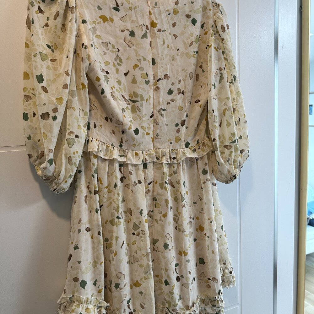 Spring Summer V Neck Mini Dress - Picture 5 of 7